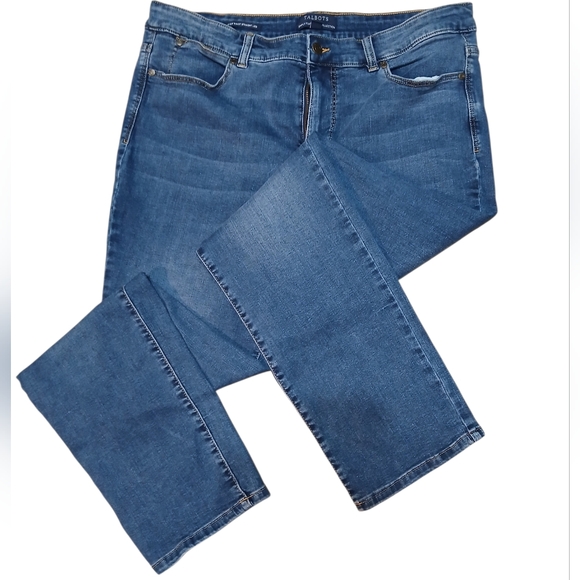 Talbots Denim - Talbots Women's Size 14×30 High Waist Straight Leg Denim Slim Jeans